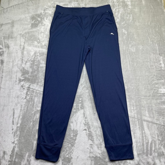 Tommy‎ Bahama Jogger Lounge Pants Athletic Gym Activewear Navy Blue M Fits 32" - Picture 1 of 10